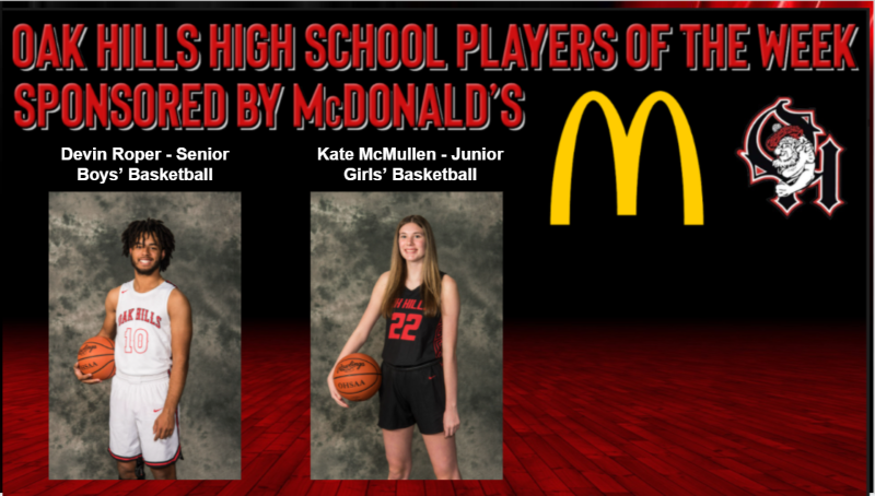 McDonald's Players of the Week, Devin Roper and Kate McMullen